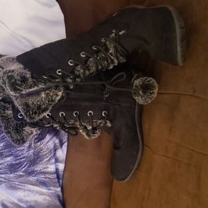 Ralph Lauren polo fur snow boots